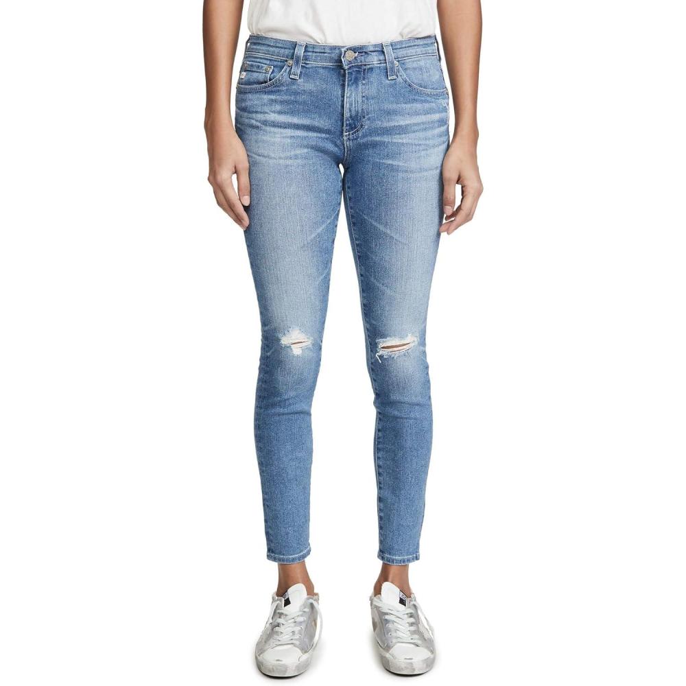 imageAG Adriano Goldschmied Womens Leggings Ankle Jeans16 Years Composure Destructed