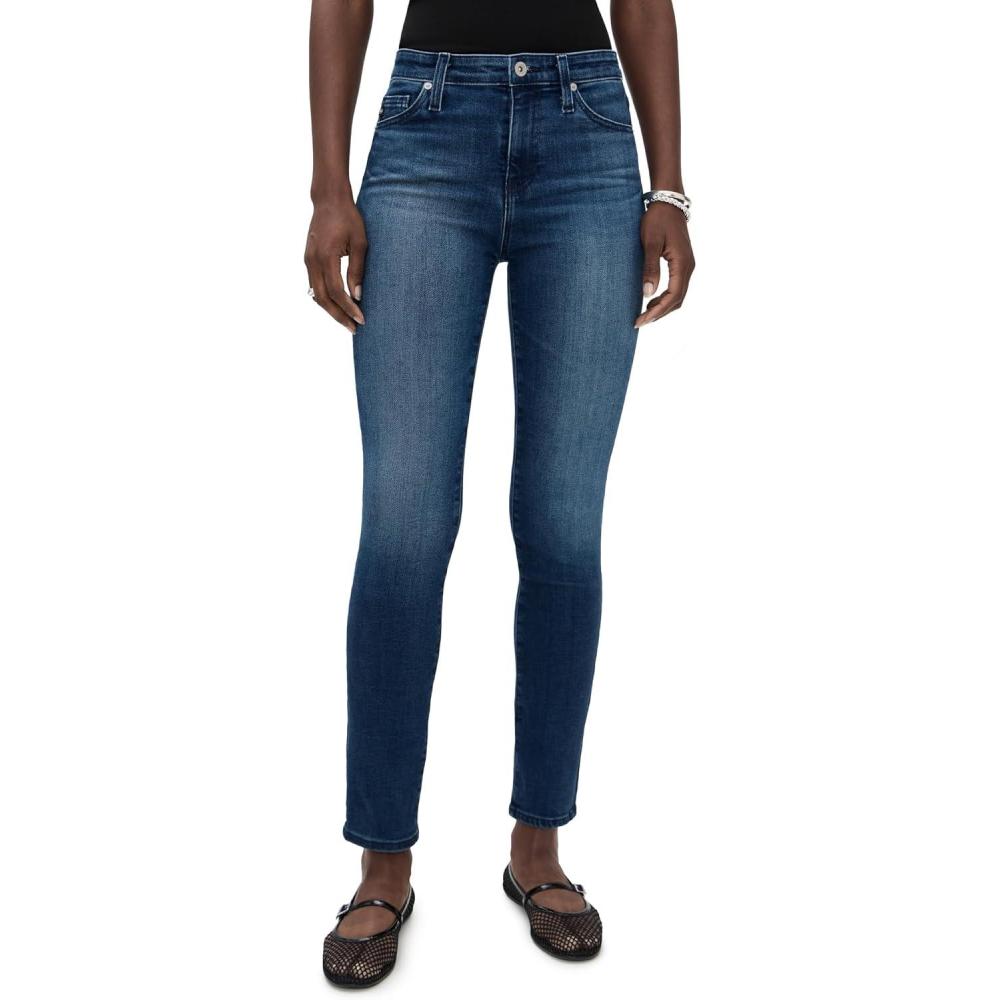 imageAG Adriano Goldschmied Womens Mari Mid Rise Slim Straight JeanEpilogue