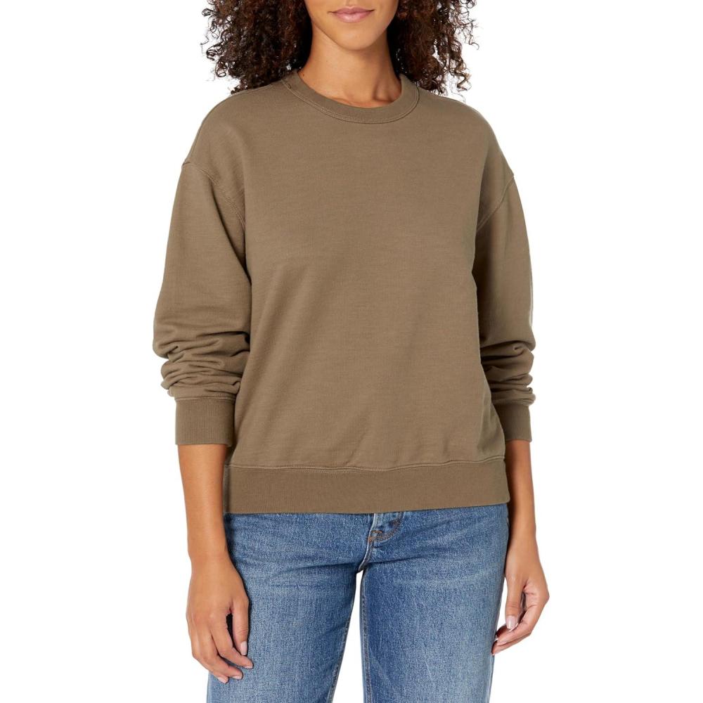 imageAG Adriano Goldschmied Womens Nova CrewWild Mushroom