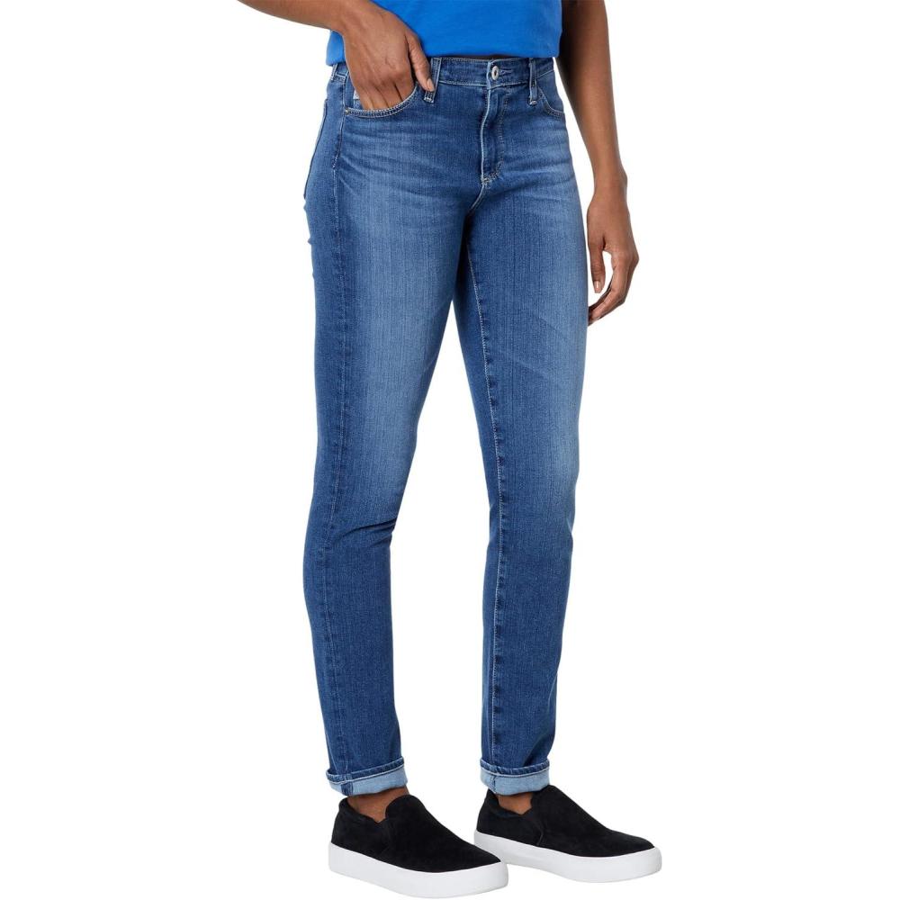 imageAG Adriano Goldschmied Womens Prima Mid Rise Cigarette Ankle JeanAvila Beach