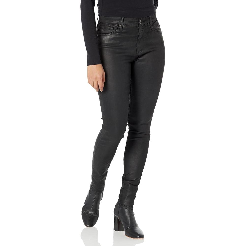 imageAG Adriano Goldschmied Womens The Farrah Skinny JeansLtt Lt Super Black