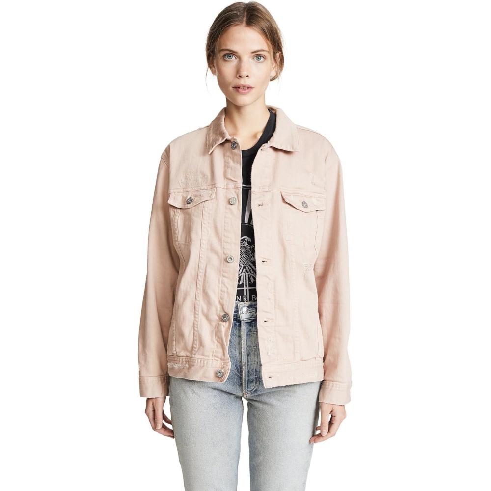 imageAG Adriano Goldschmied womens The Nancy Denim JacketYears Weathered Rosy Rouge