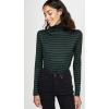 AG Adriano Goldschmied Womens Chels Turtleneck(Pine Needle/True Black)