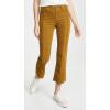 AG Adriano Goldschmied Women’s Corduroy Panelled Quinne Crop(Mustard Gold)