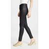 AG Adriano Goldschmied Women’s Farrah High-Rise Skinny Fit Ankle Pant(Leatherette Super Black)