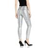 AG Adriano Goldschmied Womens Farrah Skinny Ankle Coated Denim(Iced Silver)