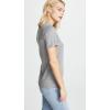 AG Adriano Goldschmied Women’s Gray Boy Tee(Speckled Heather Gray)