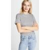 AG Adriano Goldschmied Women’s Gray Boy Tee(Speckled Heather Gray)