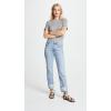 AG Adriano Goldschmied Women’s Gray Boy Tee(Speckled Heather Gray)