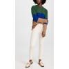 AG Adriano Goldschmied Womens Mari High Rise Slim Straight Crop Pant(White Cream)
