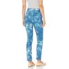 AG Adriano Goldschmied Women’s Mari High-Rise Slim Fit Straight Leg Jean(Abstract Tiedye Night Rain)