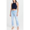 AG Adriano Goldschmied Womens Saige High Rise Straight Crop Jean(24 Years Sunkissed)