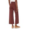 AG Adriano Goldschmied Womens Saige High Rise Straight Wide Leg Crop Jean(Dark Plum)