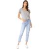 Ag Adriano Goldschmied Women’s Henson Speckled Heather Tee(Speckled Heather Grey)