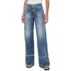 AG Adriano Goldschmied Women’s Adria Low Rise Baggy Wide Leg Jeans(Socialite)