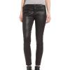 AG Adriano Goldschmied Womens Leatherette Legging Ankle Moto(Leatherette Lt-super Black)