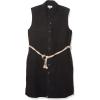 AG Adriano Goldschmied Women’s Marie Sleeveless Workwear Dress(Sulfur X Black)
