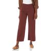 AG Adriano Goldschmied Womens Saige High Rise Straight Wide Leg Crop Jean(Dark Plum)