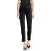 AG Adriano Goldschmied Women’s Velvet Mari Tuxedo Stripe(Super Black)
