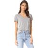 Ag Adriano Goldschmied Women’s Henson Speckled Heather Tee(Speckled Heather Grey)