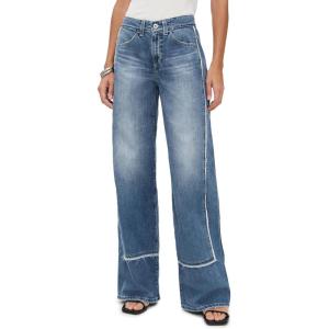 AG Adriano Goldschmied Women’s Adria Low Rise Baggy Wide Leg Jeans(Socialite)