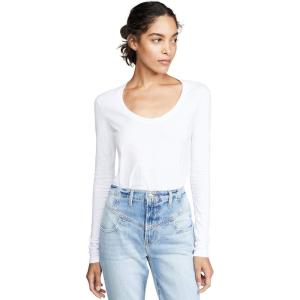 AG Adriano Goldschmied Women’s Cambria Long Sleeve Shirt, True White, Large