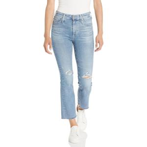 AG Adriano Goldschmied Womens Farrah High Rise Crop Boot Jean(20 Years Undertow Destructed)