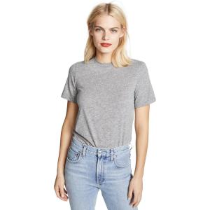 AG Adriano Goldschmied Women’s Gray Boy Tee(Speckled Heather Gray)