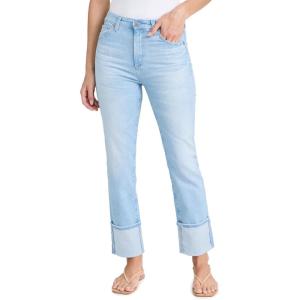 AG Adriano Goldschmied Womens Saige High Rise Straight Crop Jean(24 Years Sunkissed)