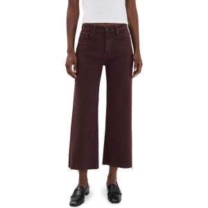 AG Adriano Goldschmied Women’s Saige Wide Leg Crop Jeans(Coffee Bean)