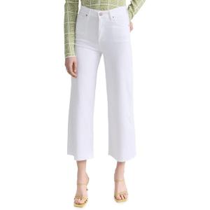 AG Adriano Goldschmied Women’s Saige Wide Leg Crop Jeans(Modern White)
