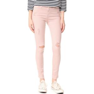 AG Adriano Goldschmied Womens The Farrah Skinny Ankle Let Down Hem(Interstellar Worn Rose Quartz)