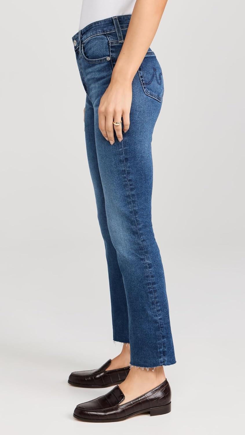 imageAG Adriano Goldschmied Womens Farrah Mid Rise Crop Boot JeanLucerne