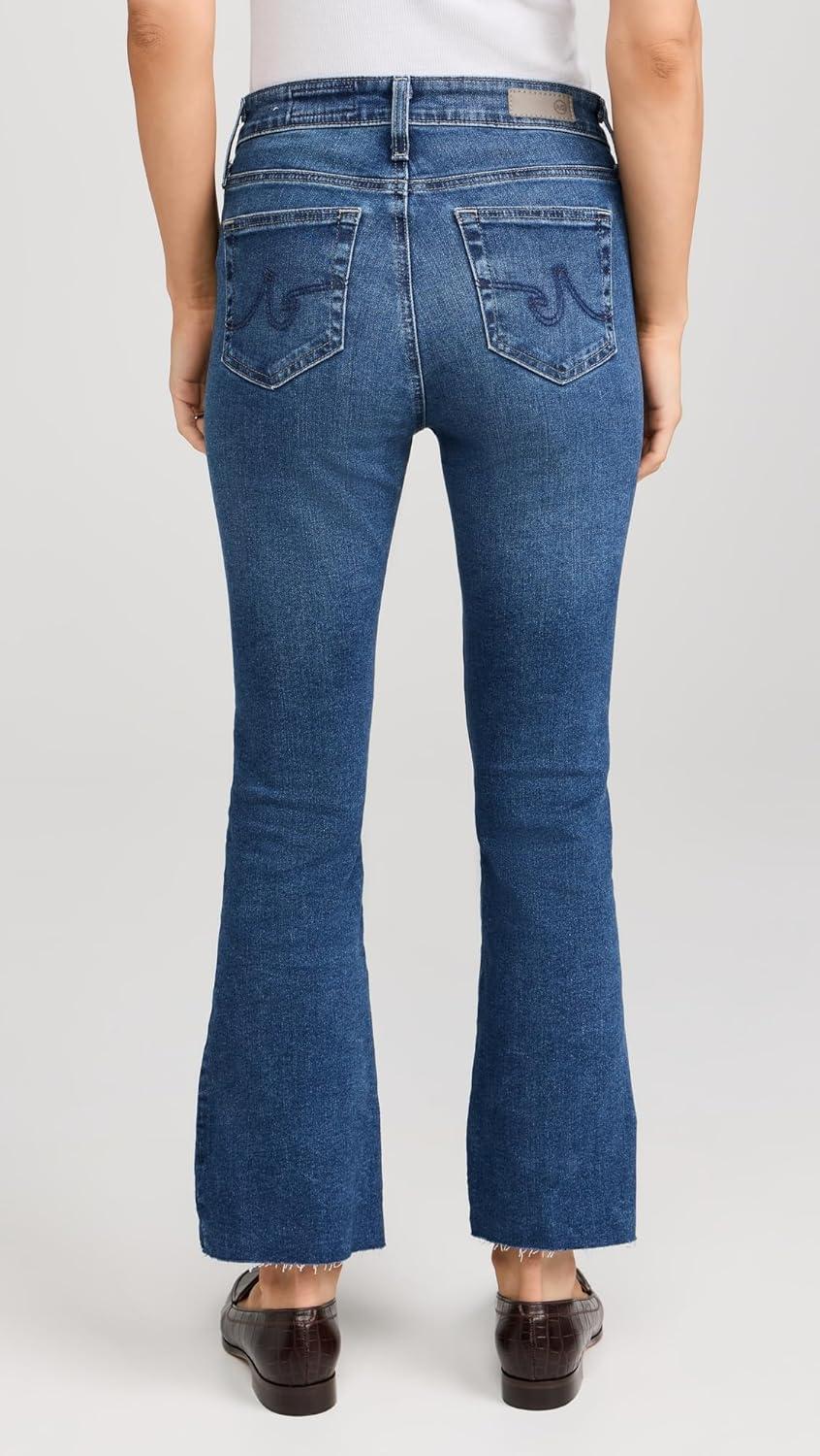 imageAG Adriano Goldschmied Womens Farrah Mid Rise Crop Boot JeanLucerne