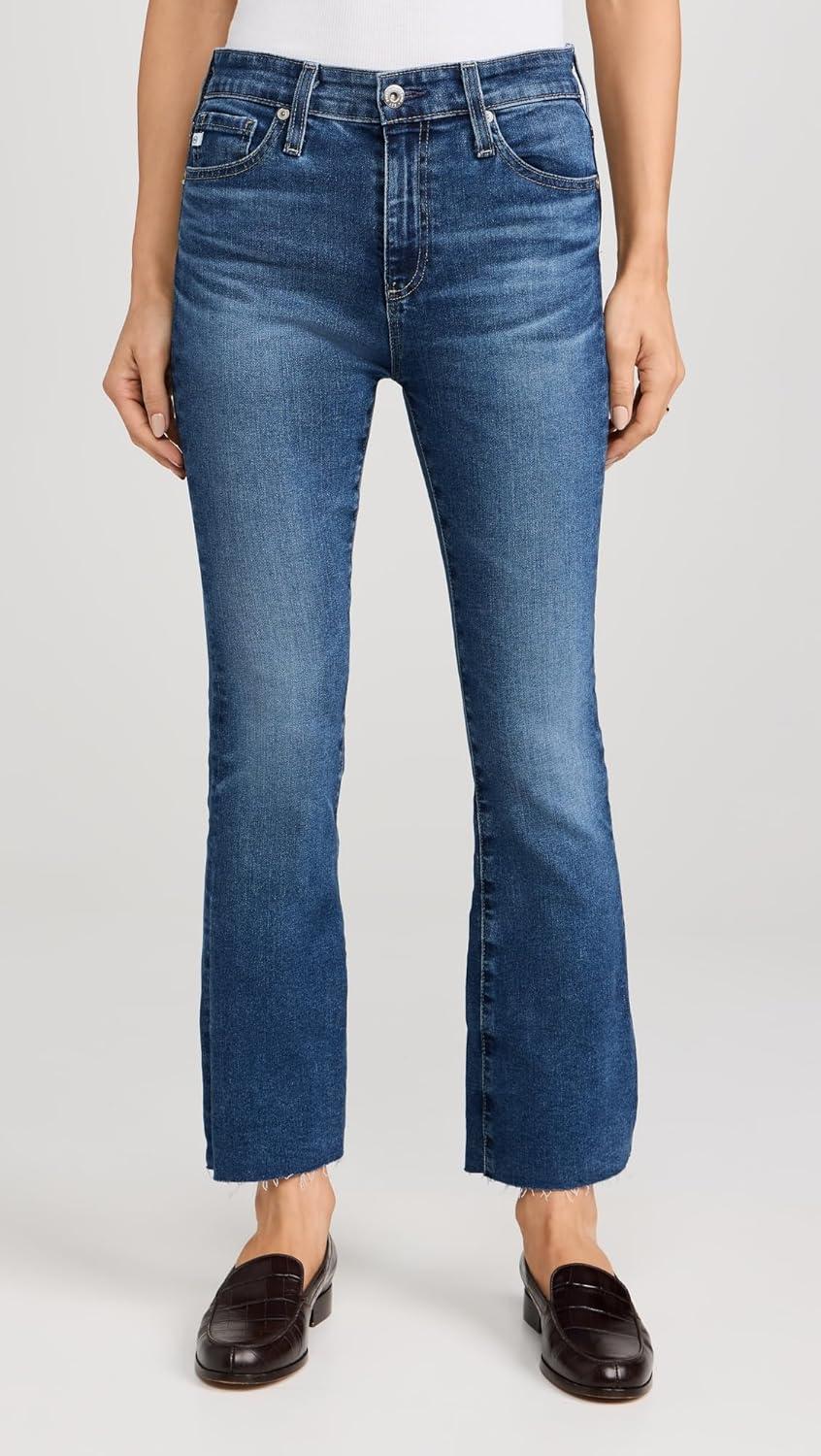 imageAG Adriano Goldschmied Womens Farrah Mid Rise Crop Boot JeanLucerne
