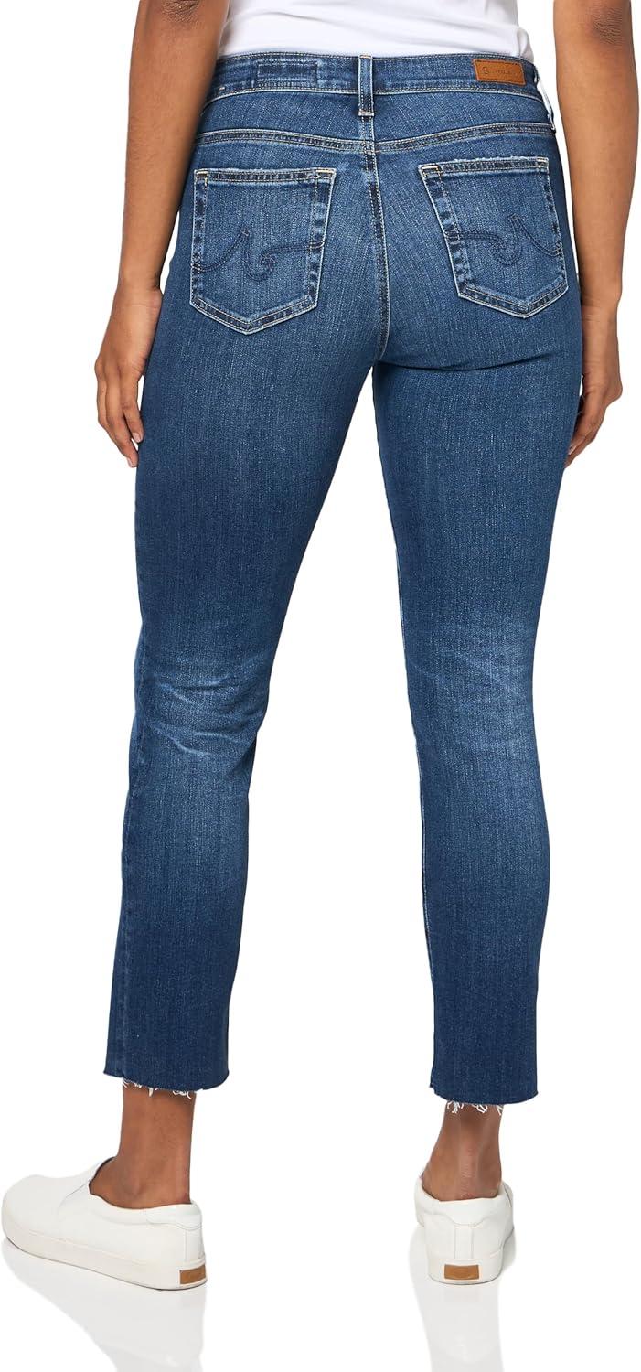 imageAG Adriano Goldschmied Womens Mari High Rise Slim Straight Crop Jean14 Years Collector