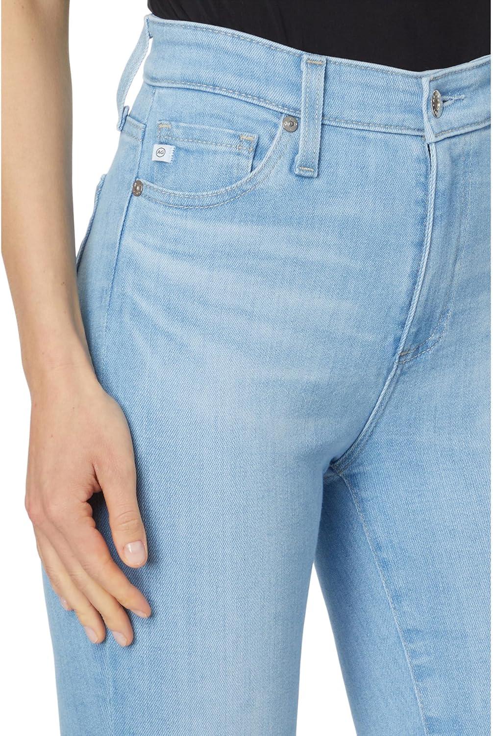 imageAG Adriano Goldschmied Womens Mari High Rise Slim Straight Crop JeanPalm Beach