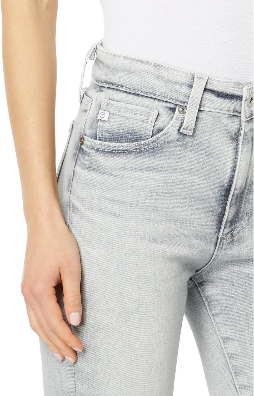 imageAG Adriano Goldschmied Womens Mari High Rise Slim Straight Crop JeanVp Avalanche