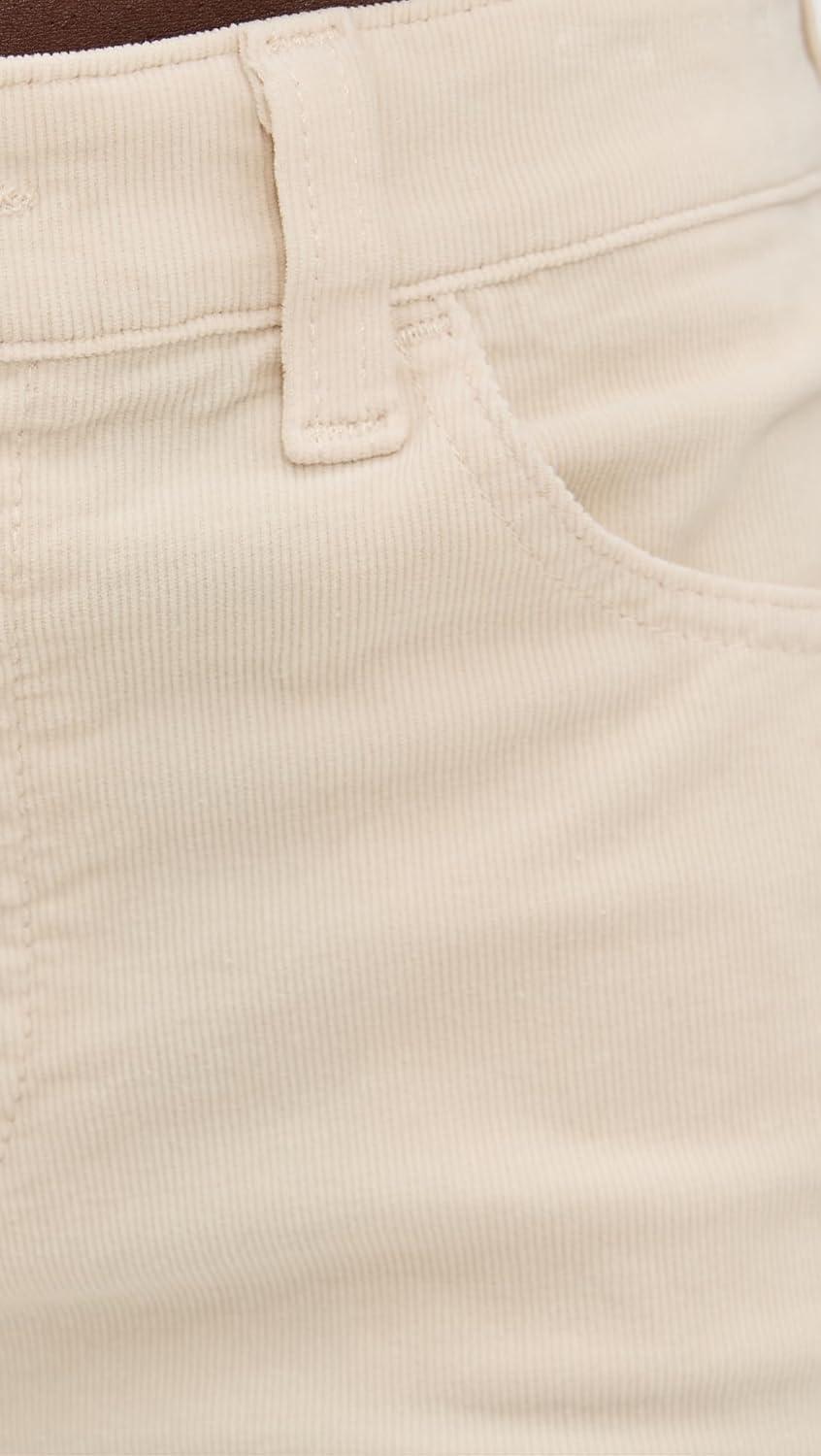 imageAG Adriano Goldschmied Womens Saige Wide Leg Cropped Corduroy JeansOpal Stone
