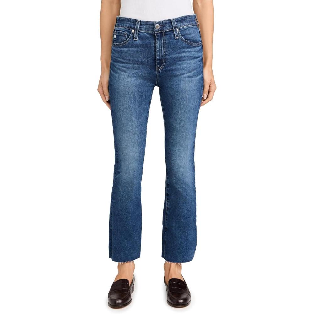 imageAG Adriano Goldschmied Womens Farrah Mid Rise Crop Boot JeanLucerne