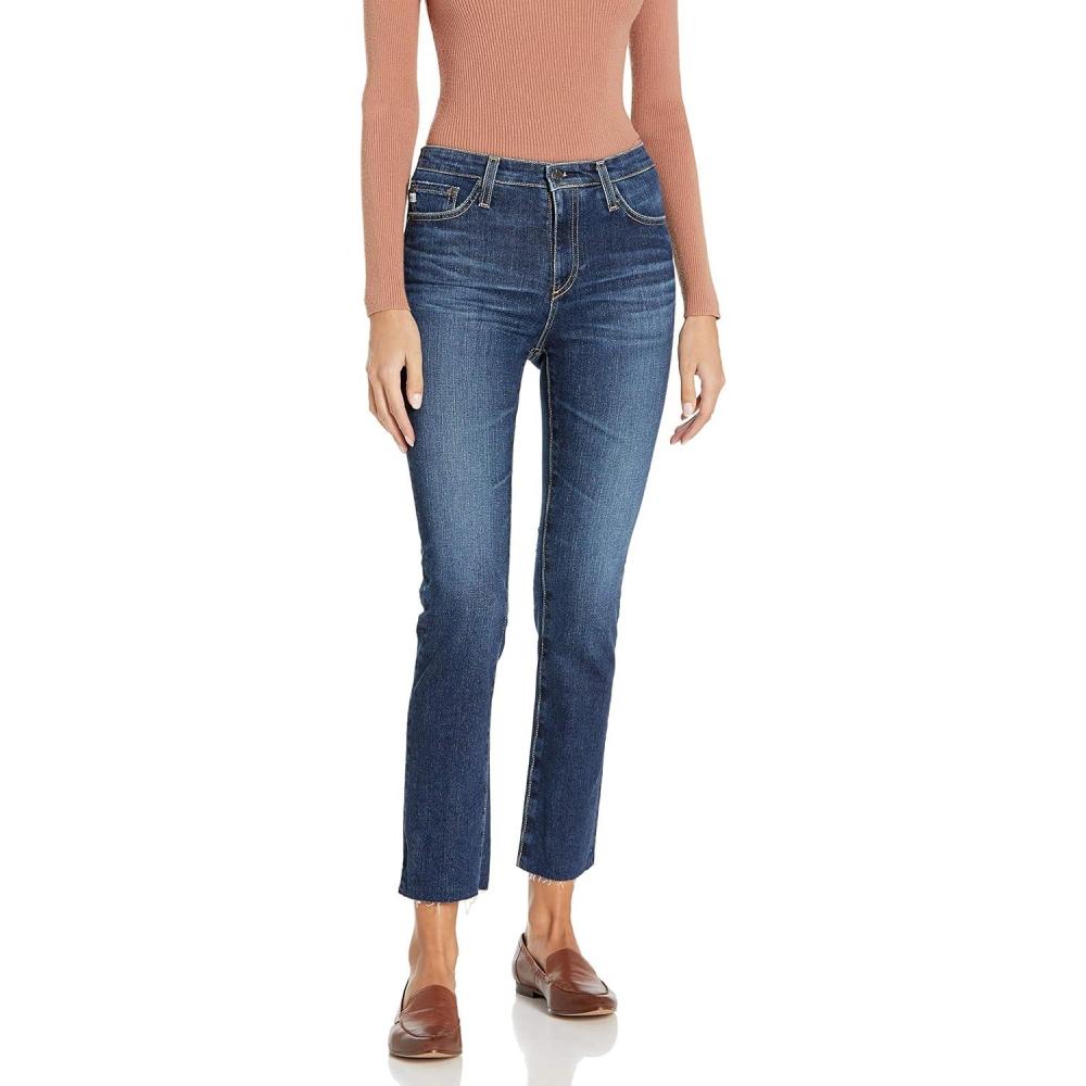 imageAG Adriano Goldschmied Womens Isabelle HighRise Straight Leg Crop Jean5 Years Entropy