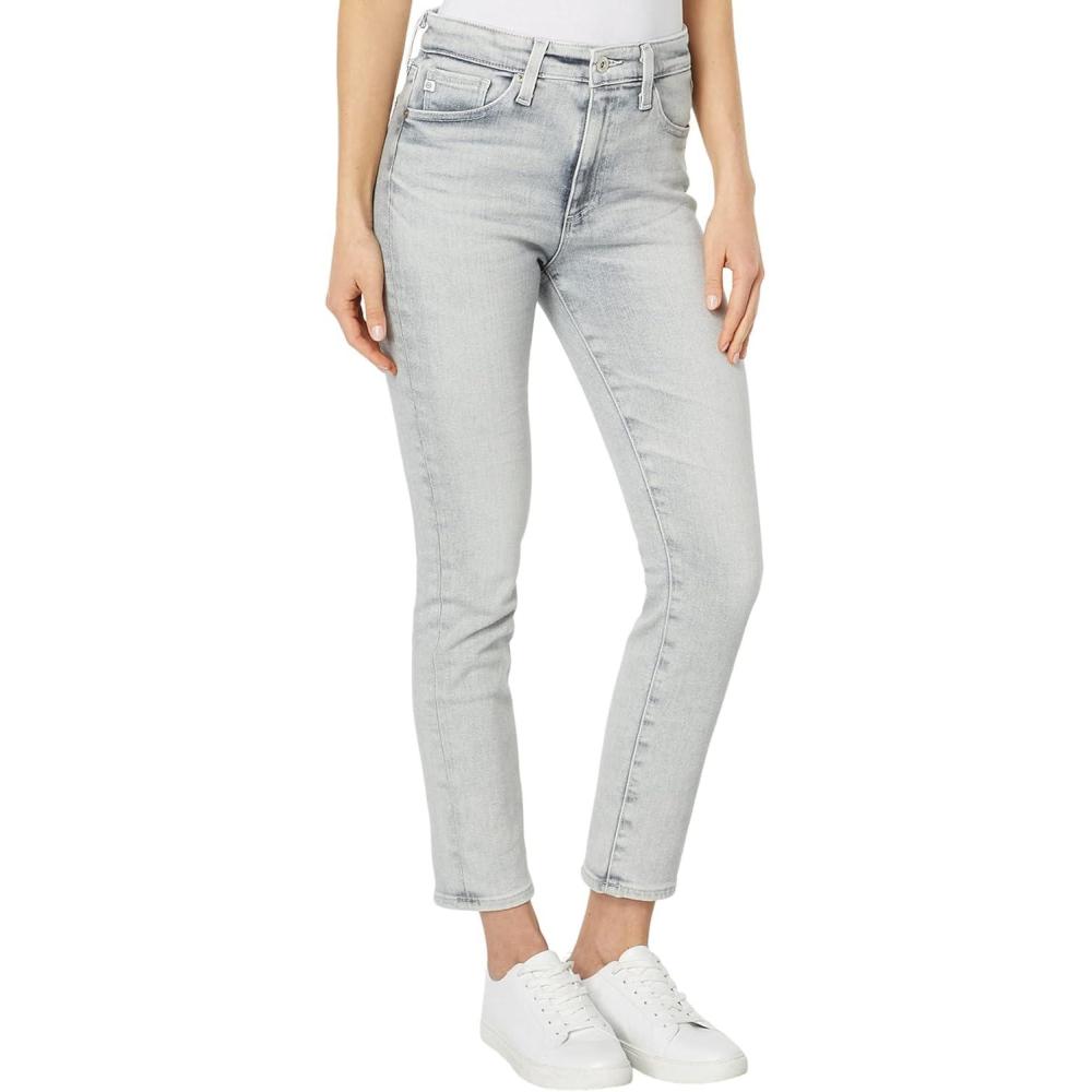 imageAG Adriano Goldschmied Womens Mari High Rise Slim Straight Crop JeanVp Avalanche