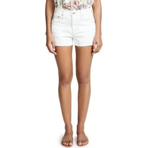 AG Adriano Goldschmied Womens Bryn Ex Boyfriend Cut Off Short(Year Neutral White)