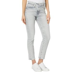 AG Adriano Goldschmied Womens Mari High Rise Slim Straight Crop Jean(Vp Avalanche)