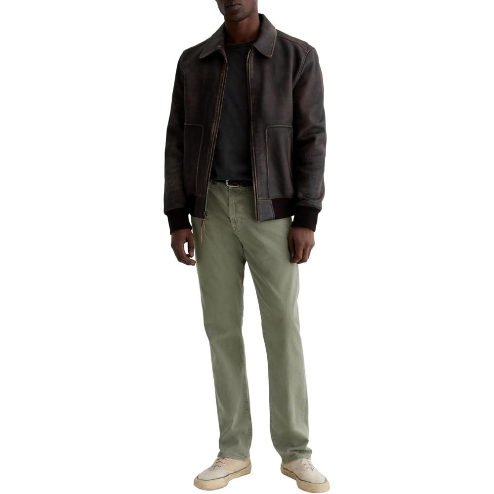imageAG Jeans Mens Everett Slim Straight PantSulfur Spruce Green