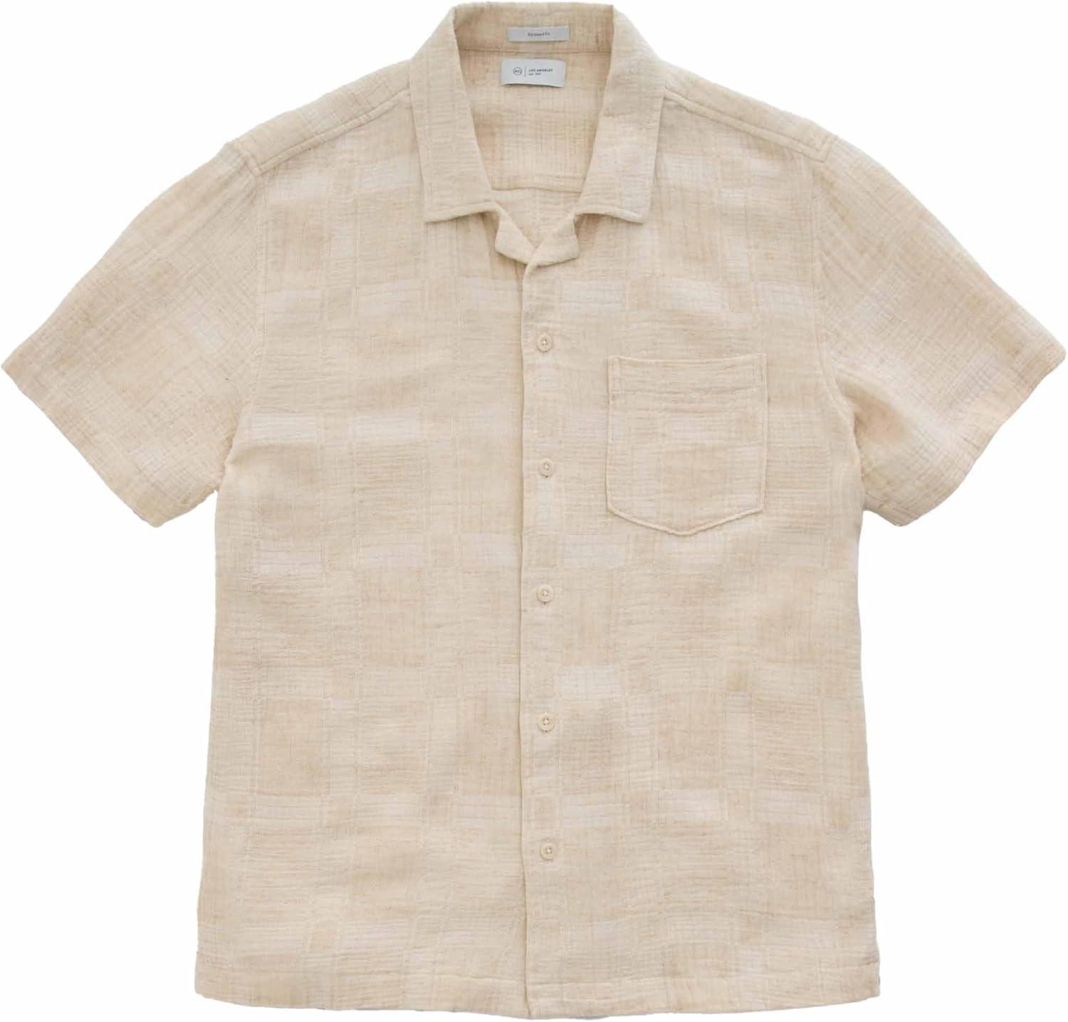 imageAG Adriano Goldschmied Mens Foster SS ShirtNatural Multi
