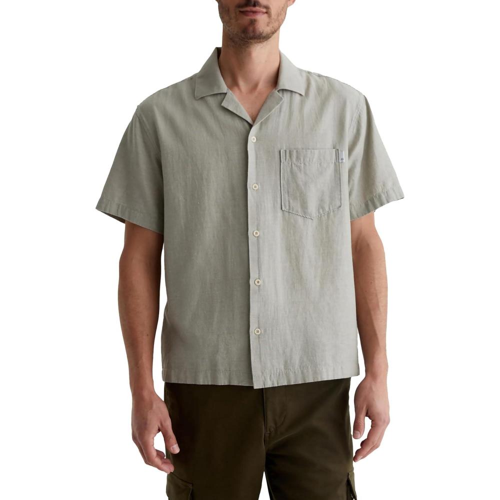 imageAG Adriano Goldschmied Mens Foster SS ShirtDried Bay Leaf