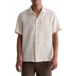 AG Adriano Goldschmied Men’s Foster S/S Shirt(Natural Multi)