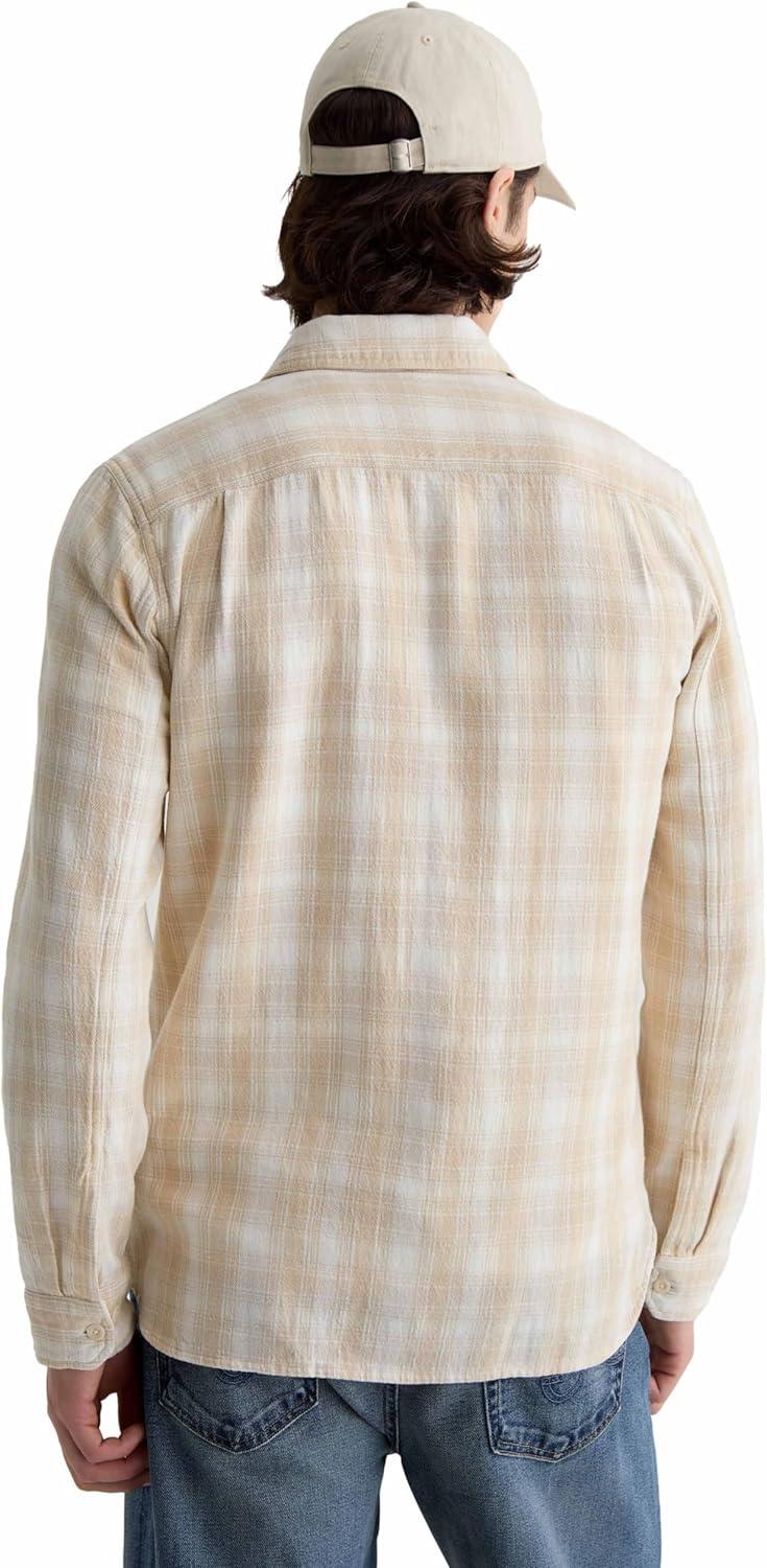 imageAG Adriano Goldschmied Mens Curtis Work ShirtNatural Multi