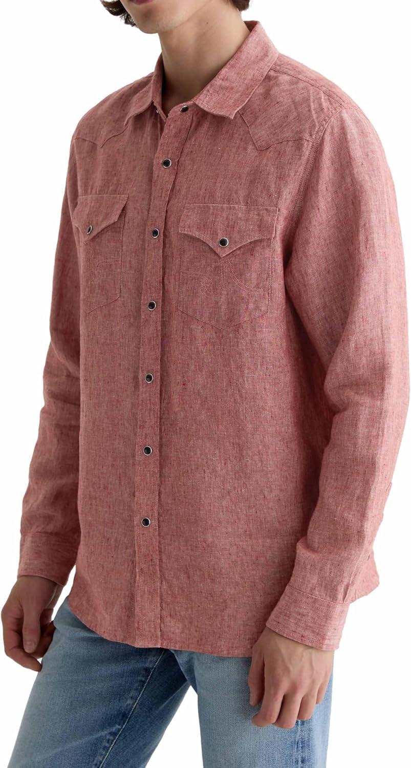 imageAG Adriano Goldschmied Mens Huston Western ShirtAdobe Clay